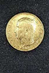 pièce napoléon 40 francs or an 14 a or 900/1000 12,83g