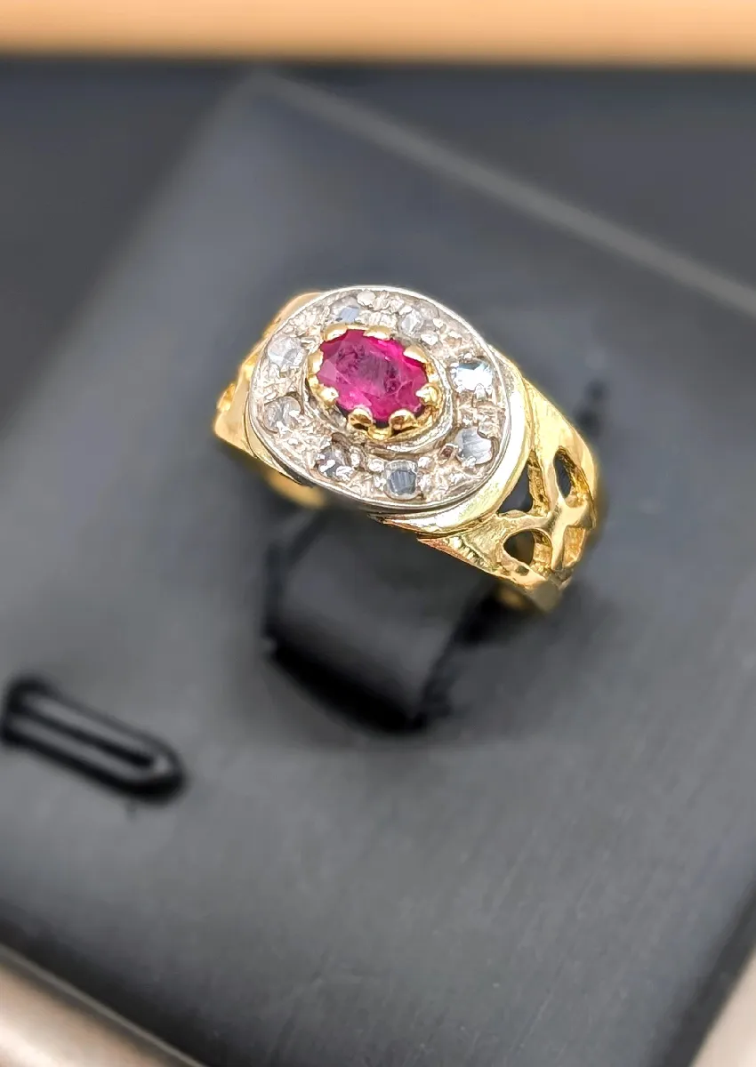 Ancienne bague couleur argent vintage taille 58 - Montres