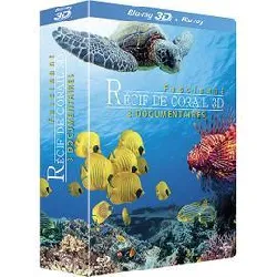 blu-ray fascinant récif de corail 3d - 3 documentaires - pack - blu - ray