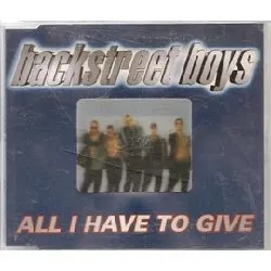 cd backstreet boys - all i have to give (1998)