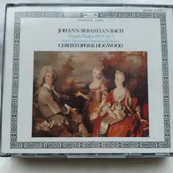 cd j.s. bach : christopher hogwood - the french suites = die französischen suiten (bwv 812 - 819) (1986)