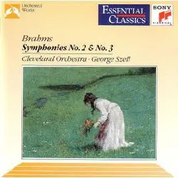 cd johannes brahms - symphonies nos. 2 & 3 (1991)