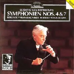 cd ludwig van beethoven, berliner philharmoniker, herbert von karajan - symphonien nos. 4 & 7 (1993 - 02 - 15)