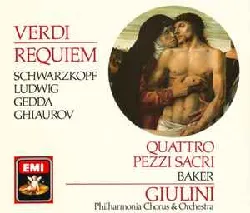 cd verdi, schwarzkopf ? ludwig ? gedda ? ghiaurov ? baker ? guilini ? philharmonia chorus & orchestra - requiem / quattro pezzi sa