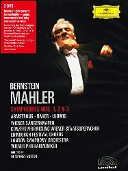 dvd bernstein, leonard - mahler - symphonies nos. 1, 2 & 3
