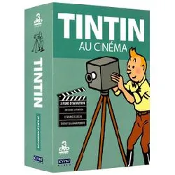 dvd tintin au cinéma - 3 films d'animation : l'affaire tournesol + le temple du soleil + tintin et le lac aux requins - version re
