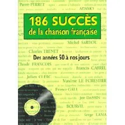 livre 186 succès de la chanson française - des années 50 à nos jours
