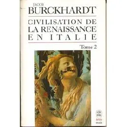 livre civilisation de la renaissance en italie