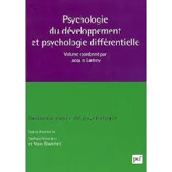 livre psychologie du développement et psychologie différentielle
