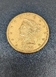 pièce d'or 10 dollars us 1906 or 900/1000 16,70g
