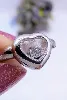 chopard bague happy damonds coeur en or blanc ornée de 1 diamant or 750 millième (18 ct) 4,84g