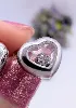 chopard boucles d'oreilles happy diamonds icons coeur en or blanc chacune ornée d'un diamant mobile or 750 millième (18 ct) 4,94g