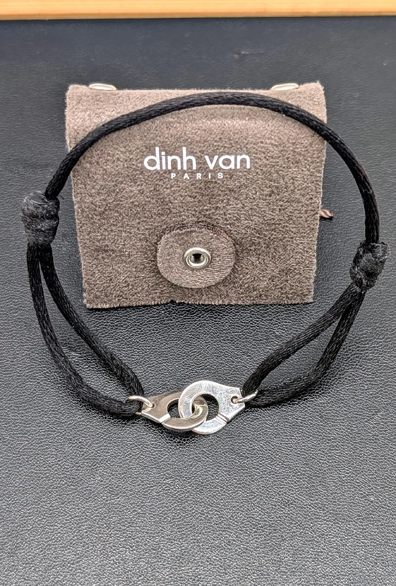 Dinh Van bracelet sur cordon Menottes R10 en argent 925 Argent 925