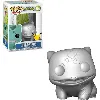 figurine funko! pop - pokemon s6 - bulbizarre argent/métallique - 25 cm