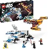 lego star wars - l'e - wing de la nouvelle république contre le chasseur de shin hati - 75364