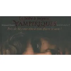 livre la boîte à énigmes vampiriques