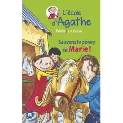 livre sauvons le poney de marie