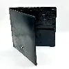 portefeuille montblanc en cuir noir avec 8 fentes de cartes