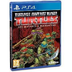 jeu ps4 teenage mutant ninja turtles: des mutants a manhattan