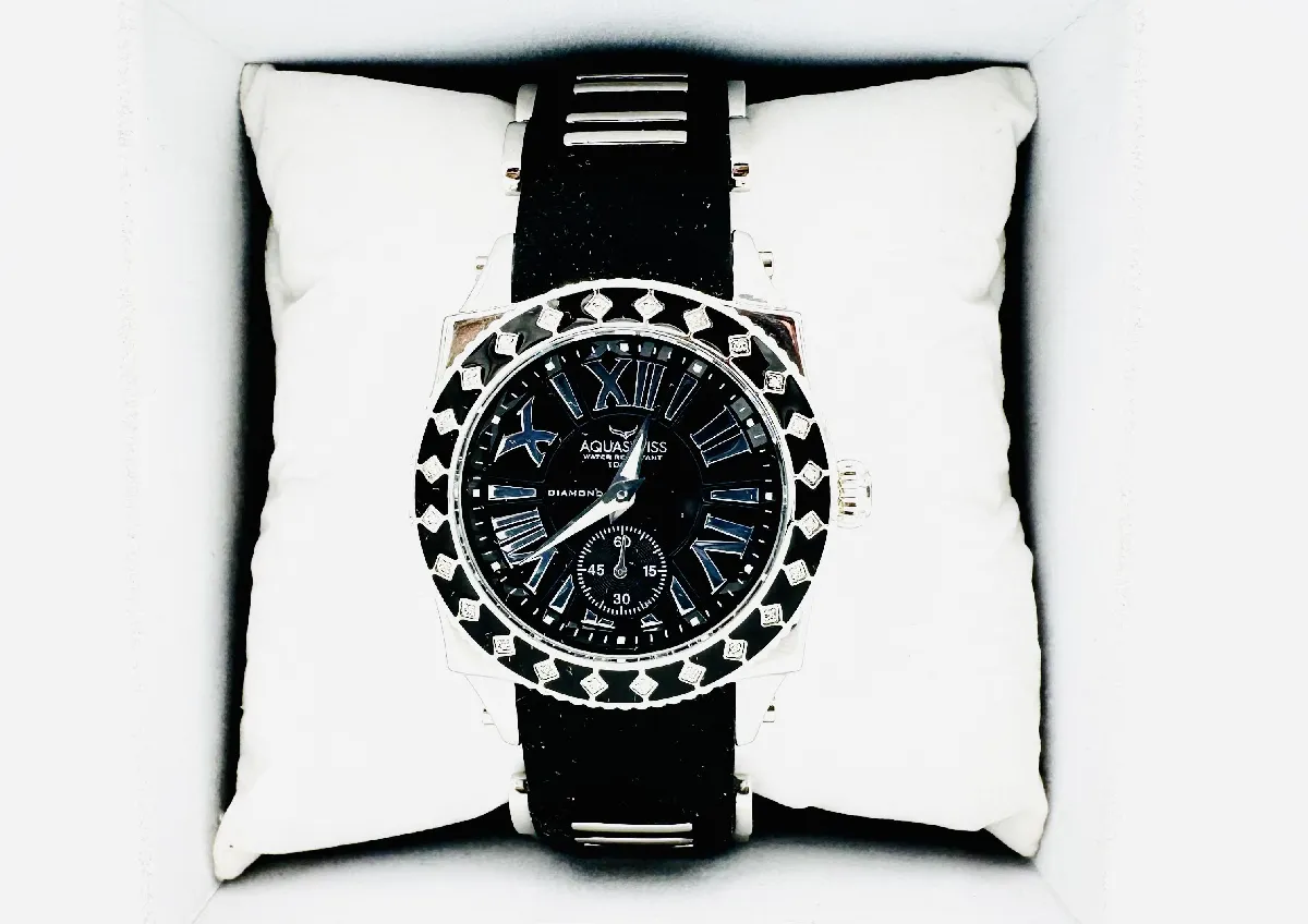 Women’s Swissport L24 Diamond Watch 62 LD AQUASWISS Swissport L Diamond 24 Ladies Watch 62LD2405 | eBay main image 2