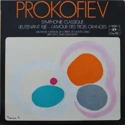 vinyle prokofiev, orchestre national de l'opéra de monte - carlo, david josefowitz - symphonie classique / lieutenant kijé / l'amo