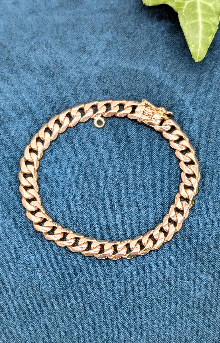 Bracelet chaîne perlée pastille Onyx plaqué or - L'Atelier d'Amaya
