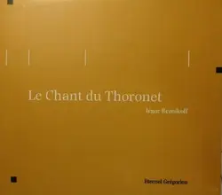 cd iegor reznikoff - le chant du thoronet (1989)