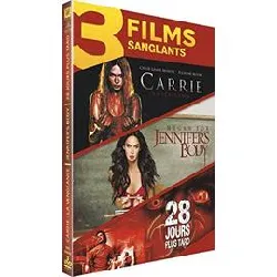 dvd carrie - la vengeance + jennifer's body + 28 jours plus tard - pack