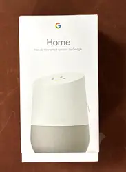 google home - haut-parleur intelligent - wi-fi - blanc (couleur de la grille - tissu d'ardoise)