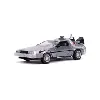 retour vers le futur ii - réplique hollywood rides métal 1/24 delorean time machine