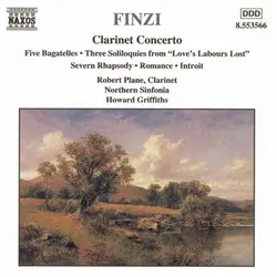 cd finzi – robert plane, northern sinfonia, howard griffiths - clarinet concerto - five bagatelles - three soliloquies from  (1998