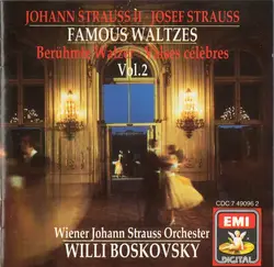 cd johann strauss ii, josef strauss, winer johann strauss orchester, willi boskovsky - famous waltzes - berühmte walzer - valses c