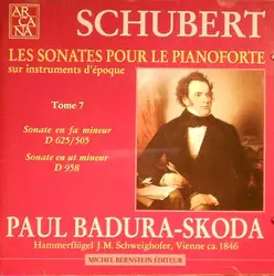cd schubert, paul badura - skoda - les sonates pour le pianoforte sur instruments d'epoque - tome 7 (1993)
