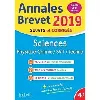 livre annales brevet 2019 physique - chimie - svt
