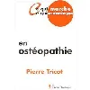 livre en osteopathie
