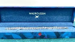 mauboussin bracelet un week-end à cabourg or jaune 750/1000 et argent 925/1000 or 750 millième (18 ct) 10,69g
