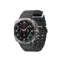 montre connectée samsung galaxy watch ultra - boîtier 47 mm avec bracelet caoutchouc taille s/m/l - 4g - argent titane