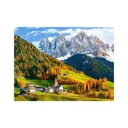 puzzle castorland - église de sainte - madeleine dolomites, 2000 pièces