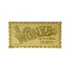 réplique mini golden ticket (plaqué or) charlie et la chocolaterie - fanattik