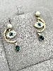 swarovski boucles d'oreilles pendantes oeil et perle