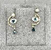 swarovski boucles d'oreilles pendantes oeil et perle