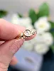 bague solitaire en or sertie d'un diamant d'environ 0,20ct or 750 millième (18 ct) 2,13g