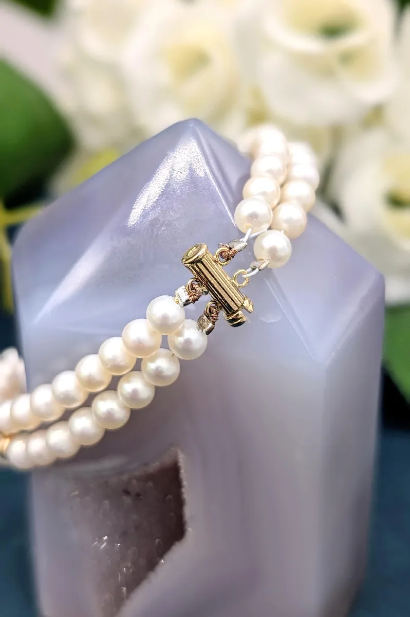 Bracelet Perles Or 18 Carats (750/1000) 12,20g Avec Séparations - Occasion Poinçon Hibou