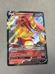 carte pokémon scolocendre v 033/189 épée & bouclier ténèbres embrasées