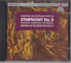 cd dmitri shostakovich – national symphony orchestra - mstislav rostropovich - symphony no. 5 (1995)