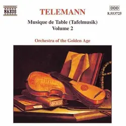 cd telemann, orchestra of the golden age - musique de table (tafelmusik) volume 2 (1999)