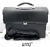 montblanc cartable meisterstück 104607 en cuir noir avec verouillage à code