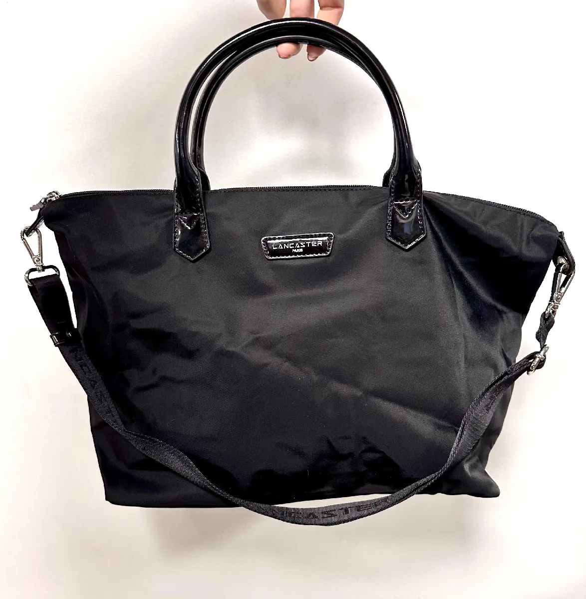 Sac à Main Noir Lancaster Avec Bandoulière - Occasion, Bon état Général - Dimensions 25x20x10 Cm