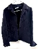 veste sessun courte en coton bleu