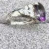 bague argent améthyste et oxydes argent 925 millième (22 ct) 18,4 g